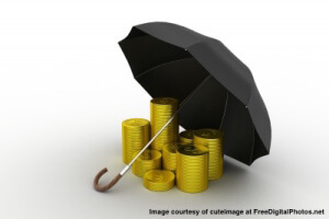 freedigitalphotos_umbrella gold coins