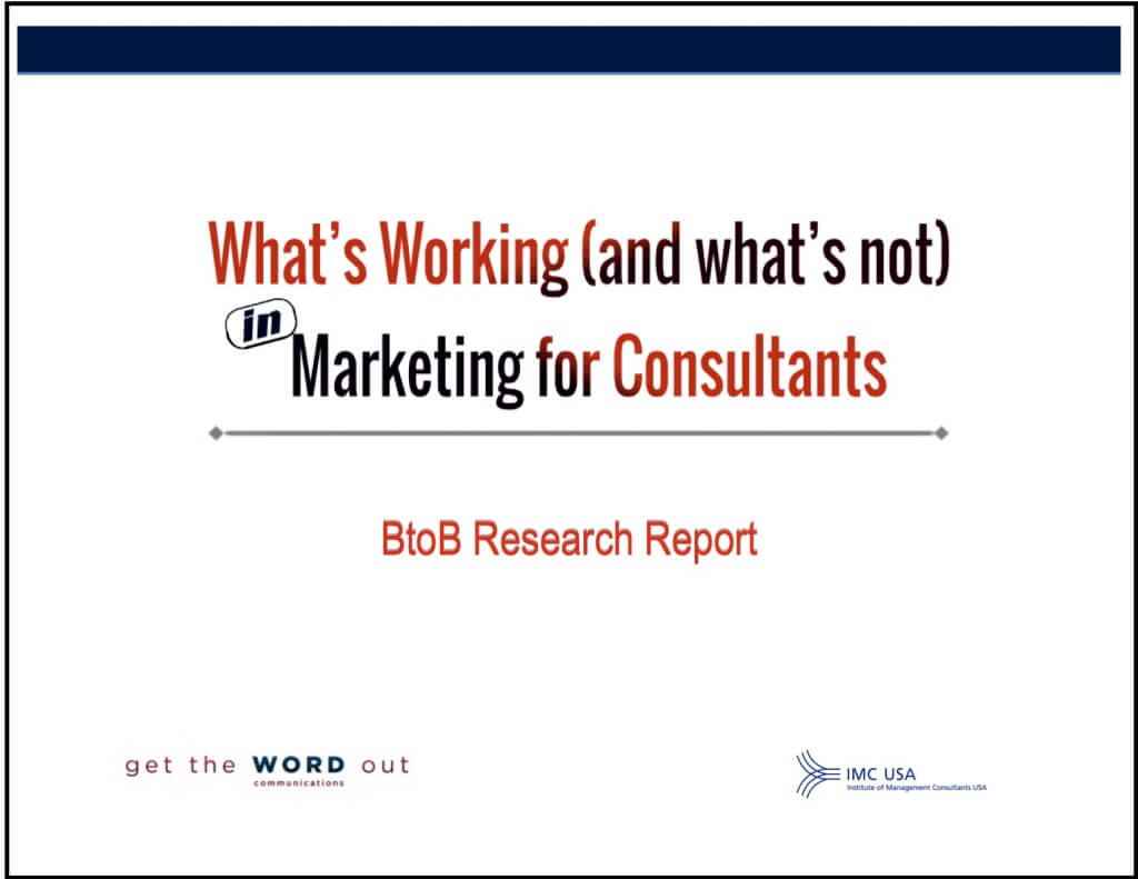 Marketing for Consultants Report-cover